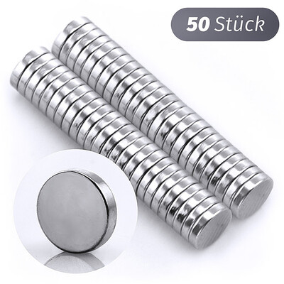 

Siaonvr N35 Strong Round Disc Magnets Rare-Earth Neodymium Magnet 50Pcs