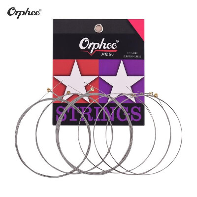 

Orphee G71150 011-050 Guitar Strings for Electric Guitars 6pcs String Set Hexagonal Core Namo Coating Nickel Winding Medium