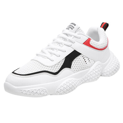 

New Spring Autumn casual sneaker Shoes trendy comfortable Mens Lightweight Mesh Sneakers Breathable Fashion Woven Shoes