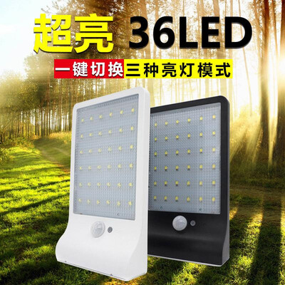 

Super bright solar wall light 36LED light garden light garden country street light human body induction lamp outdoor waterproof