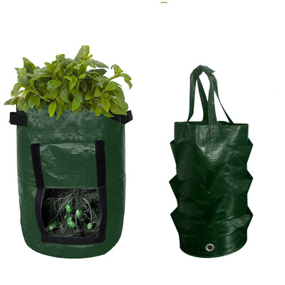 

Gobestart Potato Strawberry Grow Planter Planting Container Bag Multi-mouth Container Bag