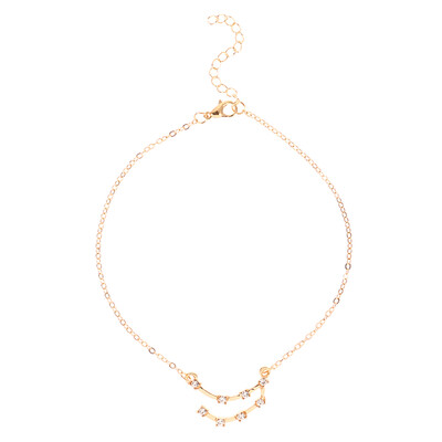 

Constellation Anklet 14K Gold Filled Cubic Zirconia Diamonds Ankle Bracelet Chain Summer Beach Jewelry Gifts