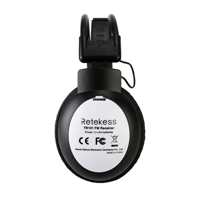 

Retekess TR101 FM Headphone Radio Receiver Over Ear Wireless Headset Radio Earphone Receiver for Conference Testing