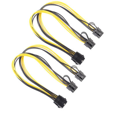 

2pcs 8Pin to Graphics Video Card Double PCI-E 8Pin6Pin2PinPower Cable