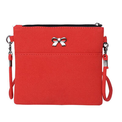 

Simple Casual Women Leather Bowknot Shoulder Bag Lady Messenger Bags Clutch