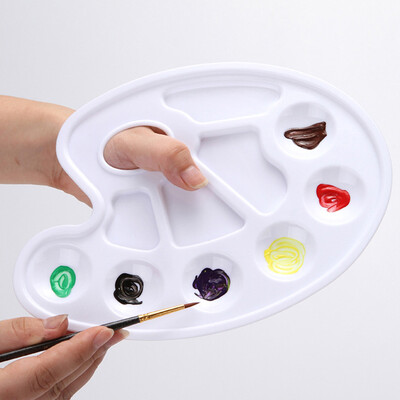 

Siaonvr Acrylic Mixing Paint Draw Nail Art Watercolor Plastic Paint tray 1 piece