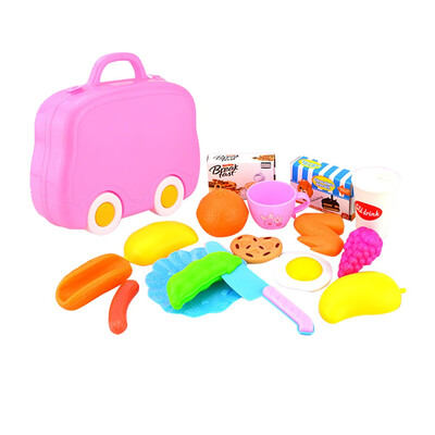 

Tailored 15 PCS Kids Pretend Role Play Kitchen Fruit Vegetable Food Toy Cutting Set Gift