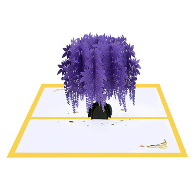 

Lovely Hollow Tree 3D Pop Up Paper Greeting Card Birthday Festival Holiday Gift