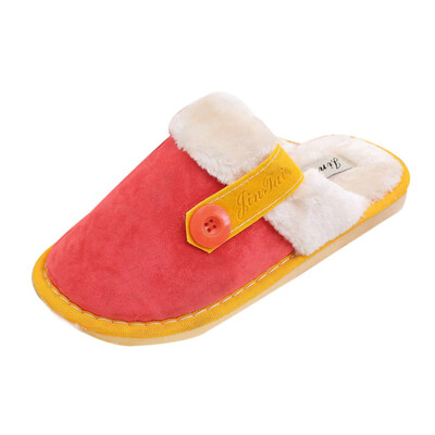 

Rose Womens Soft Warm Indoor Cotton Slippers Home Anti-slip Shoes