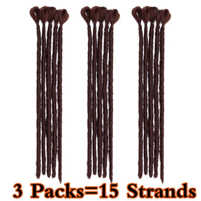 

3 Packs Handmade Dreadlocks Extensions Mens Dreadlocks Fashion Reggae Hair Hip-Hop Style Synthetic Dreadlocks Hair For Men