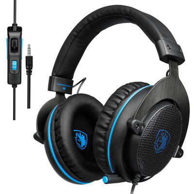

SADES 35mm Wired Gaming Headphones Noise Cancellation Over Ear Game Headset with Microphone Volume Control for PC Laptop Smart Ph