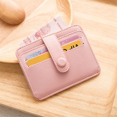 

Tailored Women Short Wallets Mini Money Purses Small Fold Female Coin Purse Card Holder
