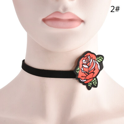 

12 Styles New Fashion Women Girl Red Flower Star Butterfly Eye Lips Pattern Collar Necklace Party Necklace Elegant Jewelry