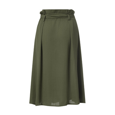 

Roseonmyhand 2019 New Woman Fashion A-Line Causal Lace Button Slim Skirt