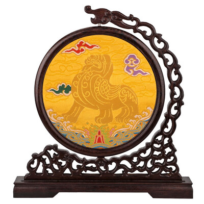 

Chicken wing wooden screen decoration Chinese style gift Chinese specialty crafts