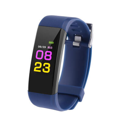 

Color LCD Screen 115 Plus Smart Bracelet Fitness Tracker Heart Rate Blood