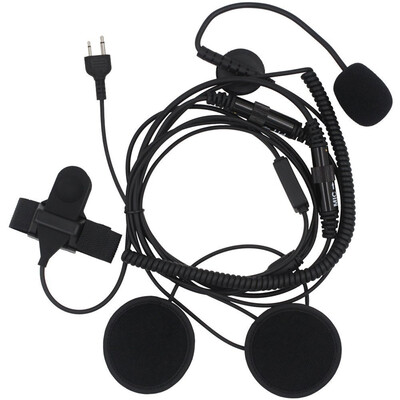 

2 Pin Two-way Radios Full-face Motorcycle Helmet Headset Rarphone Microphone Replacement for Icom Maxon Yaesu