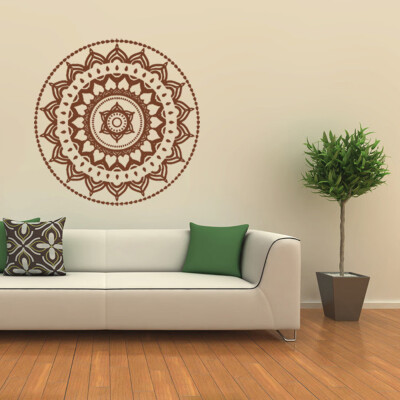 

〖Follure〗Mandala Flower Indian Bedroom Wall Decal Art Stickers Mural Home Vinyl Family BK