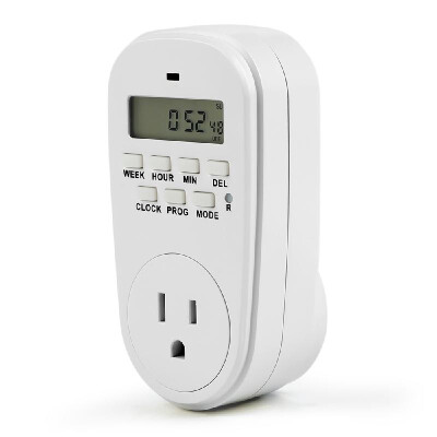 

7 Day Heavy Duty Digital Programmable Timer for Indoor Electrical Switch Energy Saving Smart Power Socket UK Plug