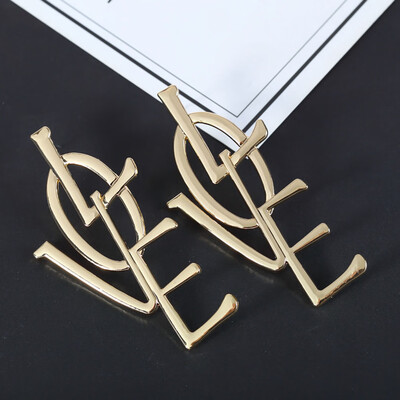 

2019 New Arrival Gold Silver Color Love Pendant Earrings