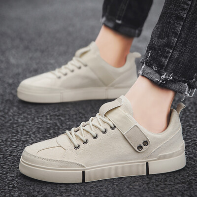 

Mens shoes autumn Joker canvas shoes Korean version of cloth shoes casual sports youth tide shoes