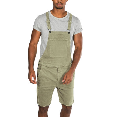 

Gobestart Mens Plus Pocket Jeans Overall Jumpsuit Streetwear Overall Suspender Pants