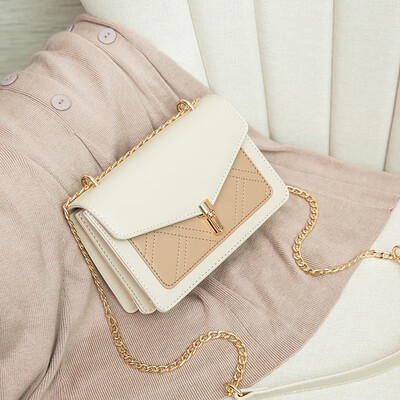 

In summer the new color chain girl 2019 Korean version 100 lap shoulder slanted the fashion texture small square bag