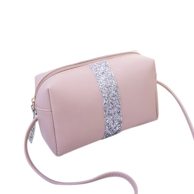 

Lady Pillow Shaped Color Matching Sequin Shoulder Bags Mobile Phone Female Bag Casual Sling Handbag crossbody bags for women