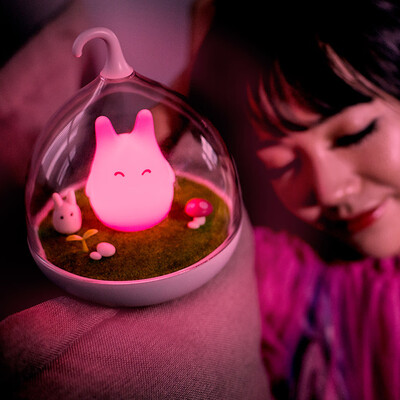 

Siaonvr LED Nightlight Lamp Touch Sensor Cute Light Home Decor Bedroom BU