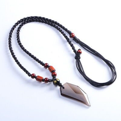 

Obsidian Spike Necklace Mens Trend Domineering Couple Jewelry