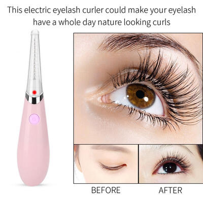 

Greensen Pink Mini Electric USB Heated Eyelash Curler Double Heated Wire Electric Makeup Tools