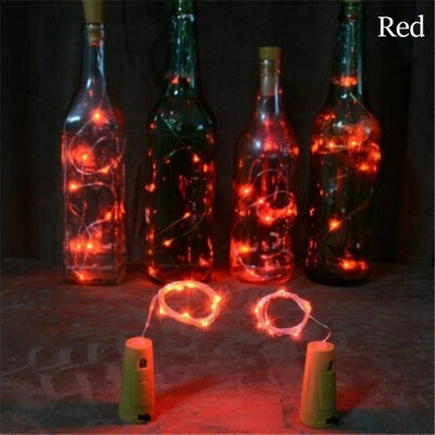 

Red Wine Stopper for Christmas Party Dinner Solar Energy LED light Cork Wine Stopper Christmas Halloween Party Decor Ornament
