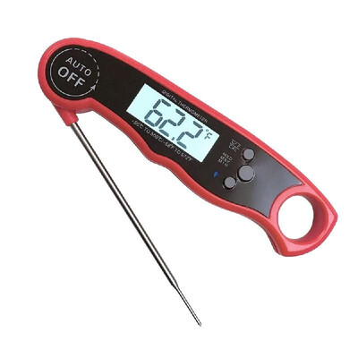 

Waterproof Digital Instant Read Food Meat Thermometer with 47〃 Folding Foldable Probe Calibration Function for Kitchen Cooking Oi