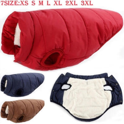 

Winter Warm Padded Dog Clothes Waterproof Pet Fleece Coats Vest Jacket for Dogs