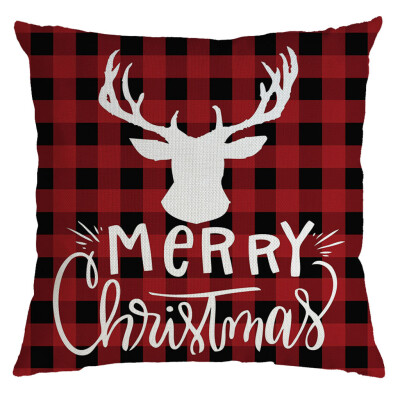 

Siaonvr Christmas Pillow Cover Pillowcases Decorative Sofa Cushion Cover 45x45cm