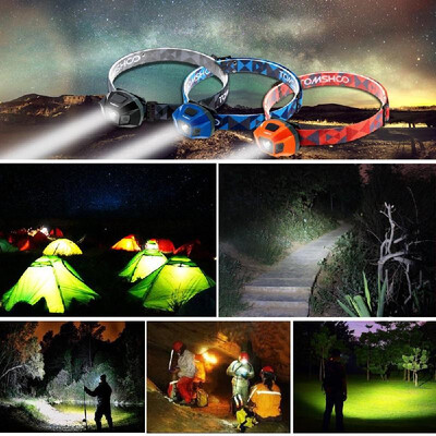 

TOMSHOO Super Bright LED Headlamp High Power Flashlight Water Resistance USB Cable Rechargeable Headlight Lamp for Biking Camping