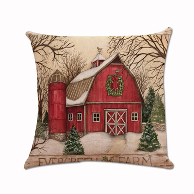 

〖Follure〗Christmas Xmas Santa Claus Cushion Cover Pillow Case Square Car Home Decor
