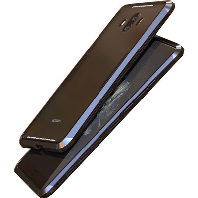 

Luxury Bumper sFor Huawei Mate 10 Pro Case With Transparent Glass Cover Phone Frame Cover sFor coque Huawei Mate 10 Case 10PRO
