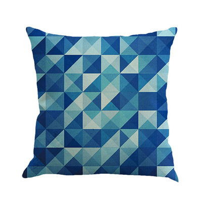 

JPGIF Geometry Painting Linen Cushion Cover Throw Pillow Case Sofa Home Decor A