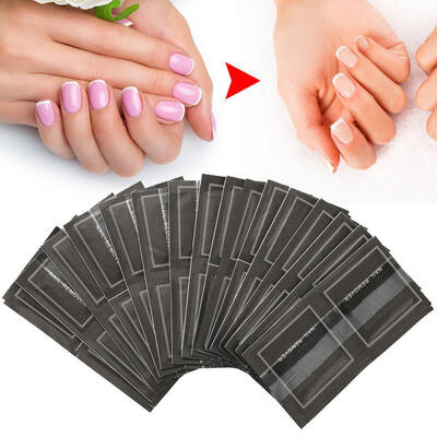 

Greensen 100PcsBox Disposable Nail Polish Removal Pads Nail Art Soak Off Wraps Manicure Tool