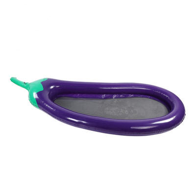 

Greensen Inflatable Eggplant Air Mattresses Swim Pool Circle Floating Water Cushion Bed