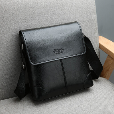 

Jeep mens Messenger bag mens bag shoulder bag vertical section business casual small backpack tide youth waterproof