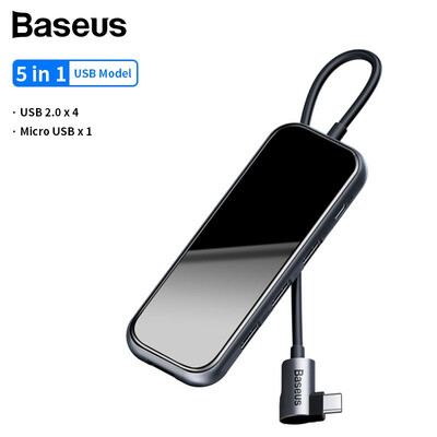 

Baseus Multifunctional HUB for MacBook Pro Type-C to USB3HDMIRJ45SDTF HUB adapter for iWatch with wireless charger
