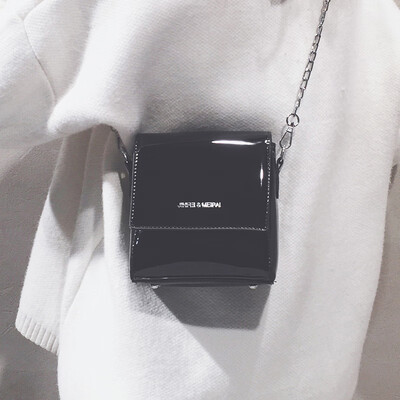 

Ins net red black bag on the new texture bag female 2019 new wave Korean version of the chic chain shoulder Messenger bag