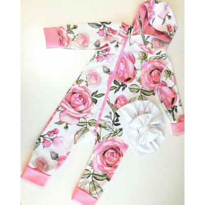 

Newborn Infant Baby Boy Girl Kids Cotton Hooded Romper Jumpsuit Clothes Outfit
