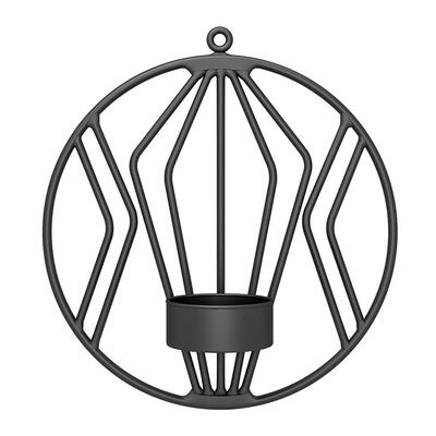 

3D Geometric Round Candlestick Wall Candle Holder Sconce Home Ornaments