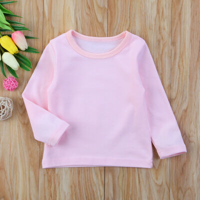 

New Comfort Newborn Infant Kids Baby Long Sleeve Cotton Clothing T-shirt Tops