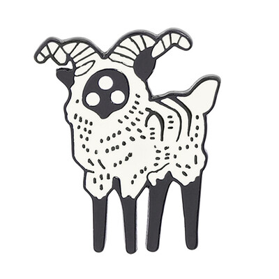 

Abstract Sheep Enamel Brooch Pins Metal Badges For Denim Jacket Collar Lapel Pin Jewelry Gifts
