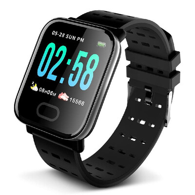 

Smart Bracelet Fitness Tracker Large Screen Health Monitoring Blood Pressure Heart Rate Sleeping Sports Detecting Messages Reminde
