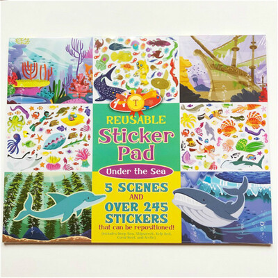 

Kid Scene Electrostatic Sticker Childrens Electrostatic Sticker Book Repeatable Sticker toy gift